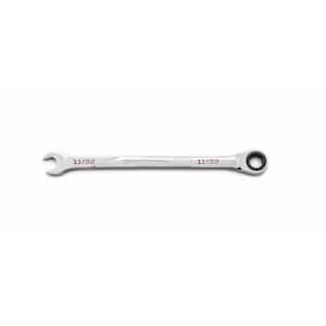 11/32 in. SAE 120XP Universal Spline XL Combination Ratcheting Wrench