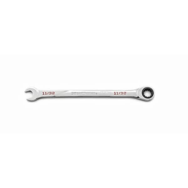 GEARWRENCH 11/32 in. SAE 120XP Universal Spline XL Combination Ratcheting Wrench