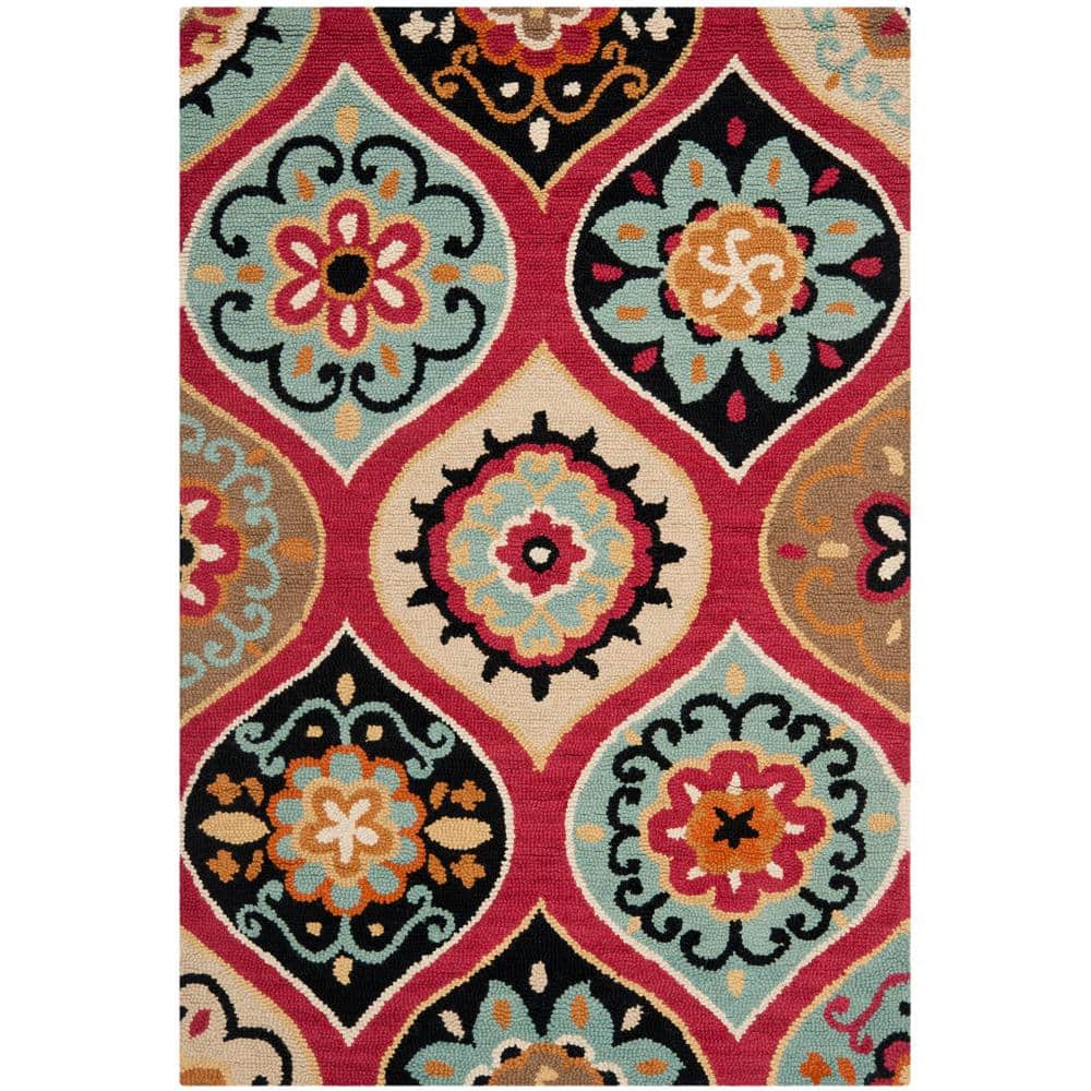 Safavieh Roslyn Blue/Multi 4 ft. x 6 ft. Area Rug-ROS415A-4 - The Home ...