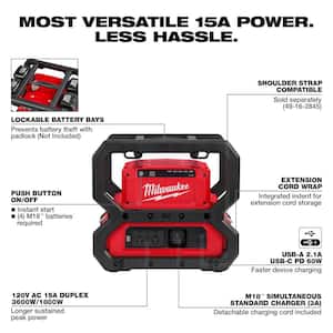 M18 FUEL 18-Volt Lithium-Ion Brushless Cordless Hammer Drill and Impact Driver Combo Kit (2-Tool) with Power Supply