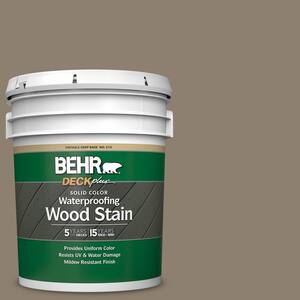 5 gal. #720D-5 Mocha Accent Solid Color Waterproofing Exterior Wood Stain