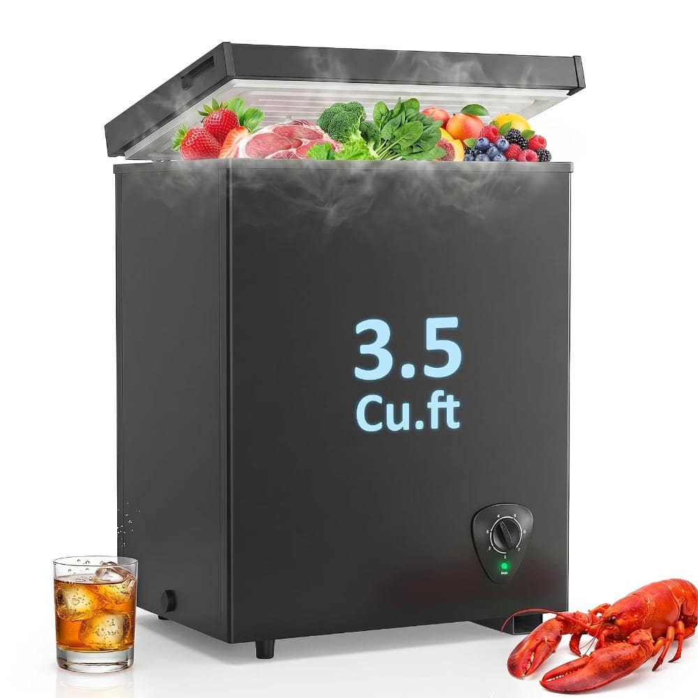 3.5 cu.ft Chest Freezer with 7 Adjustable Temperature, Removable Basket, for Garage, Office, Kitchen, Apartment price history on PriceWatchPro