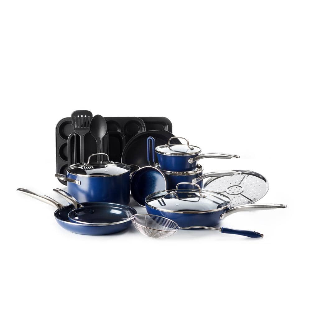 Blueberry Aluminium with Ceramic Coating Cookware Set – housso