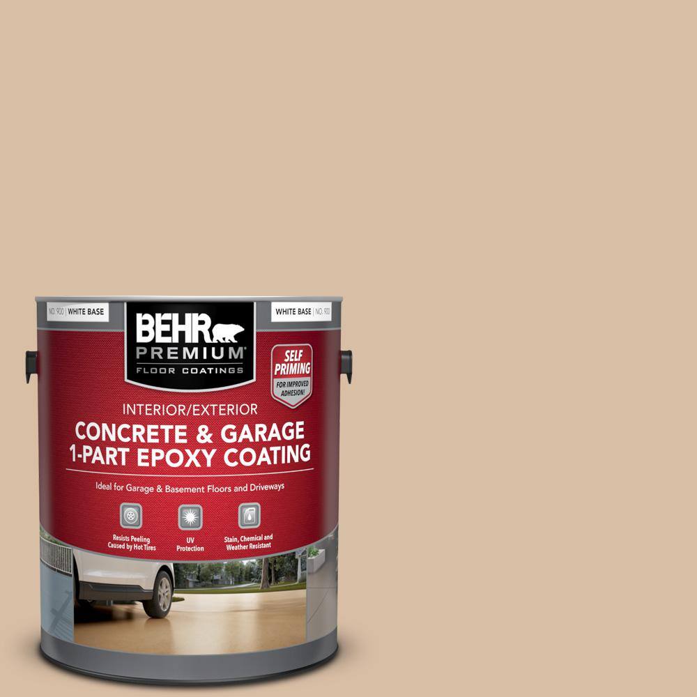 1 gal. #S240-3 Ash Blonde Self-Priming 1-Part Epoxy Satin Interior/Exterior Concrete and Garage Floor Paint price history on PriceWatchPro