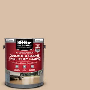 1 gal. #S240-3 Ash Blonde Self-Priming 1-Part Epoxy Satin Interior/Exterior Concrete and Garage Floor Paint