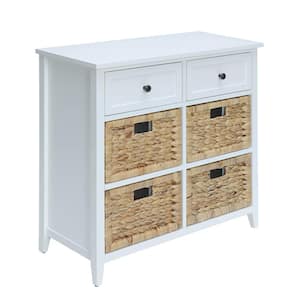 Flavius White 6 Drawers Accent Chest