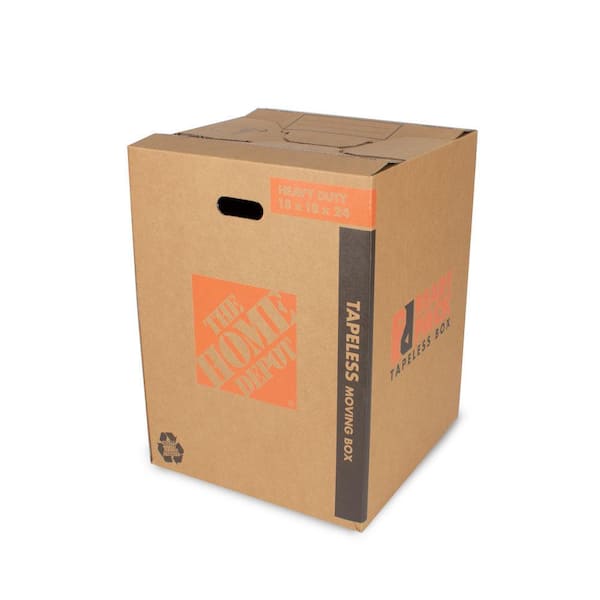 Pratt Retail Specialties 18 in. L x 18 in. W x 24 in. D Heavy-Duty Ready Pack Large Moving Box with Handles