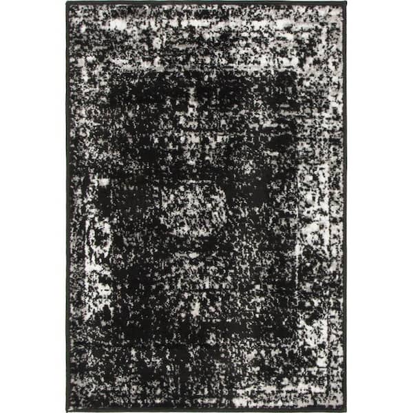 Unique Loom Sofia Casino Black 2' 2 x 3' 0 Area Rug