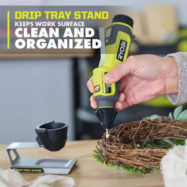 RYOBI - USB Lithium Glue Pen Kit with 2.0 Ah USB Lithium Battery, Charging Cable, and Mini Size Glue Sticks (24-Piece)