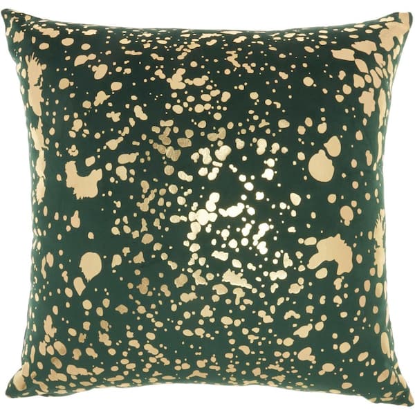 Nourison Luminescence Emerald Green 18 in. x 18 in. Throw Pillow