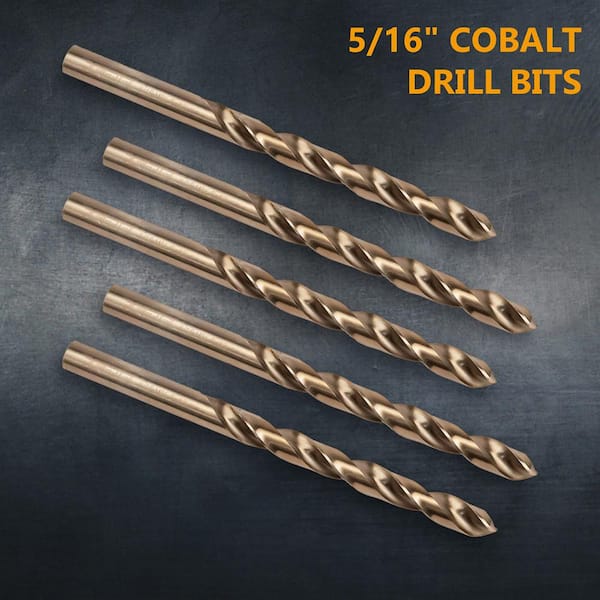BECOLLO 11/64 Inch Cobalt Drill Bit Set, M35 Jobber Length Twist Drill Bits, Suitable for Drilling in Hard Metal, Stainless Steel, Cast Iron,10 Pieces