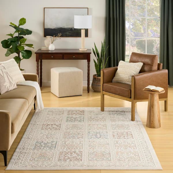Isla Multicolor 9 ft. x 12 ft. Geometric Traditional Area Rug