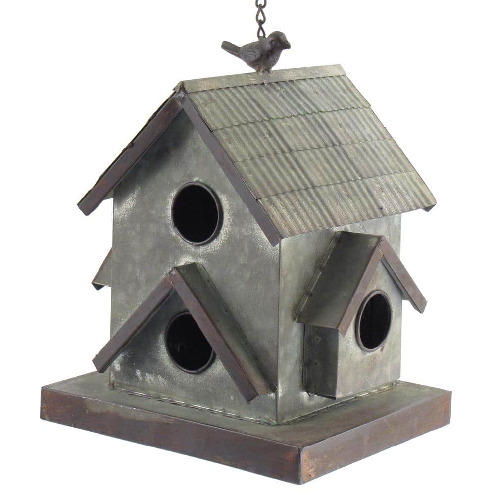 Zaer Ltd. International Hanging Galvanized Birdhouse The Country