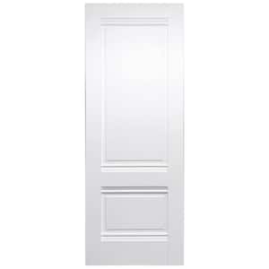 Destin 28 in. x 80 in. No Bore Solid Core White Prefinished Wood Interior Door Slab