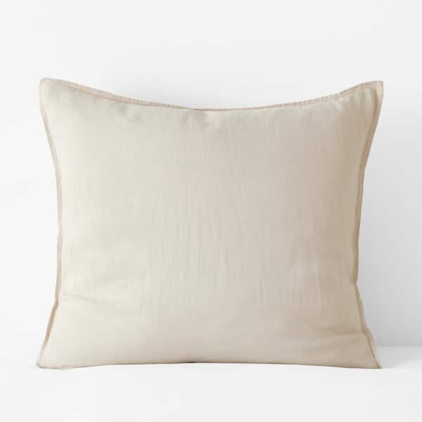 The Company Store Legends Hotel Parchment Washed Linen Euro Sham