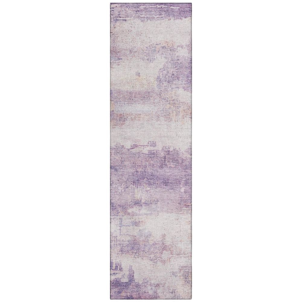 Chantille Machine Washable Indoor/Outdoor Abstract ACN2873 Lavender 2 ft. x 7 ft. Runner Rug price history on PriceWatchPro