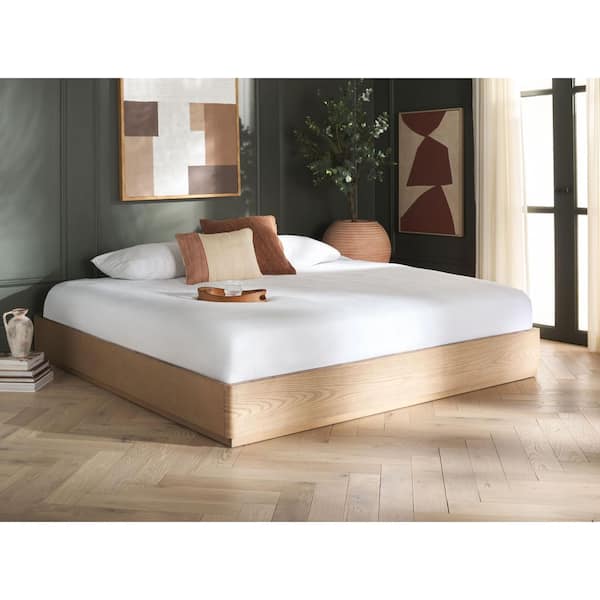 Decarla Brown Iron Frame Queen Platform Bed