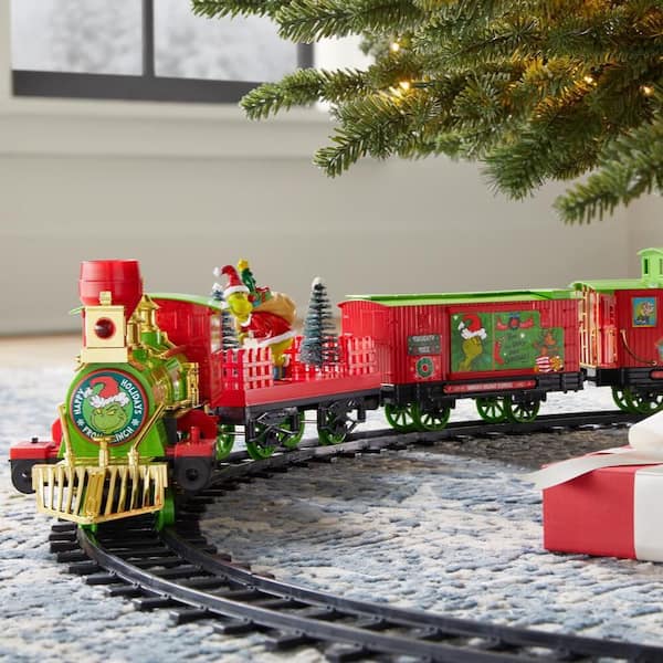 Grinch 36-Piece Battery Operated Grinch Holiday Express Train Set 25RZ29332