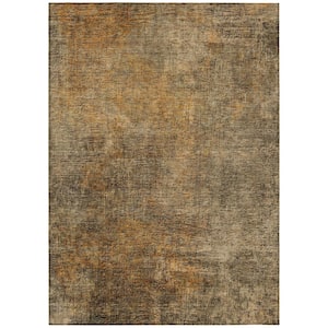 Chantille ACN593 Brown 8 ft. x 10 ft. Machine Washable Indoor/Outdoor Geometric Area Rug