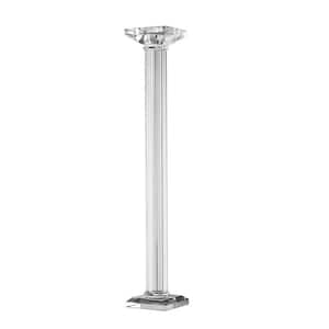 4 in. Clear Candlestick Candle Holder