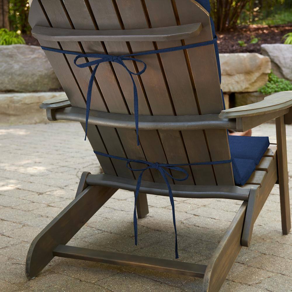 Sapphire Blue Foam Adirondack Chair Cushions, Set of 2