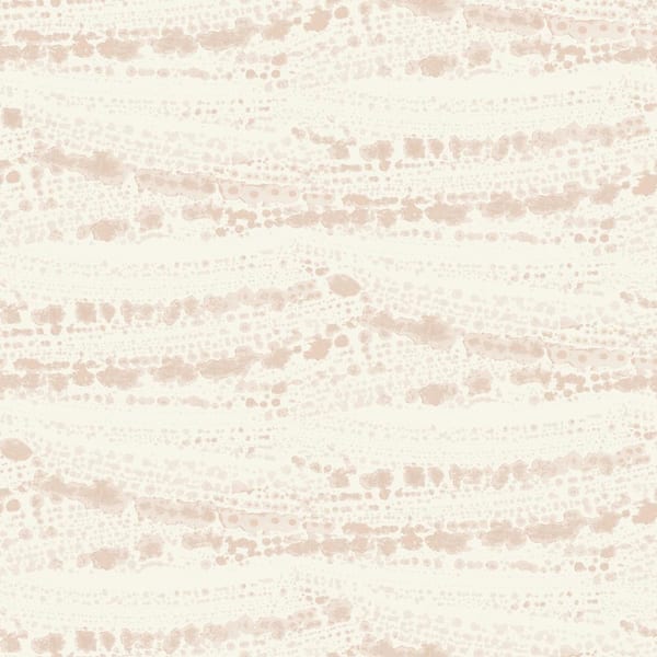 Chesapeake Rannell Pink Abstract Scallop Matte Paper Pre-Pasted Wallpaper Sample