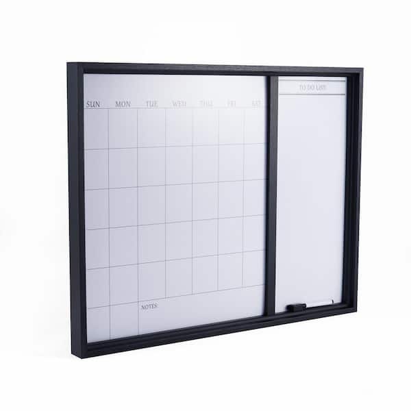 Towle Living 24 x 19-in Black Framed White Board Calendar and to-Do Combo  5285106 - The Home Depot