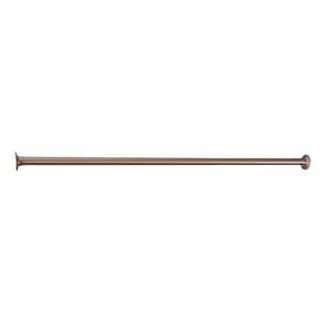 60 in. Straight Shower Rod in Brushed Nickel