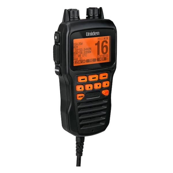 Remote Microphone for UM725-Series Marine VHF Radios in Black