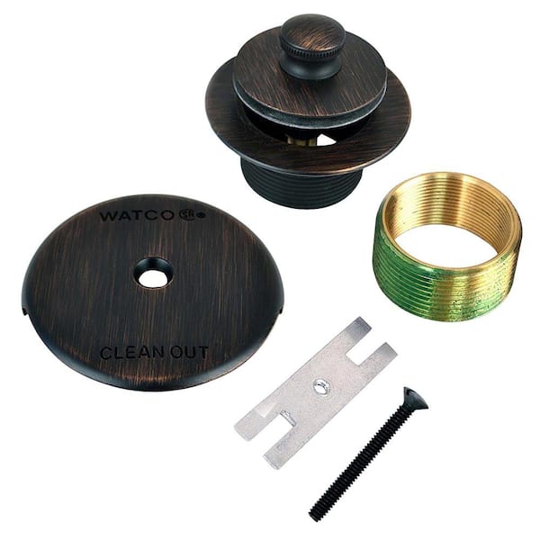 Watco 1.625 in. Overall Diameter x 16 Threads x 1.25 in. Push Pull Trim Kit with 38101 Bushing, Oil-Rubbed Bronze