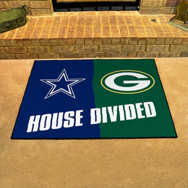 NFL - Cowboys - Saints House Divided Rug 33.75x42.5