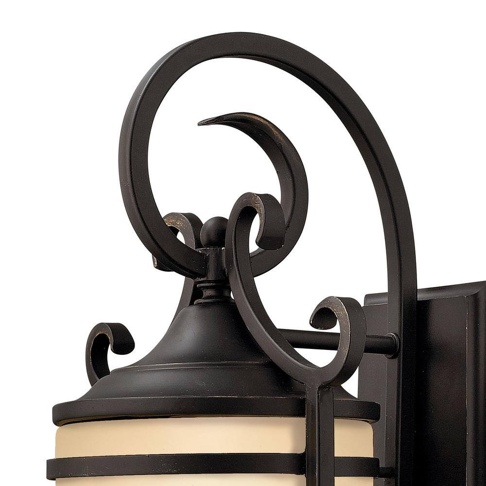 Casa Rustic-Chic Aluminum Outdoor Wall Lantern in Olde Black