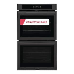 30 in. Double Electric Wall Oven with Convection in Black