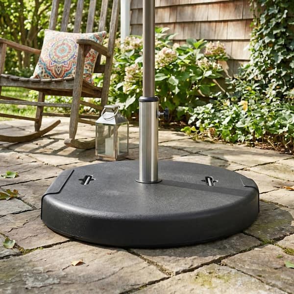 Mota 120.37 lbs. Concrete Outdoor Patio Umbrella Base in Black