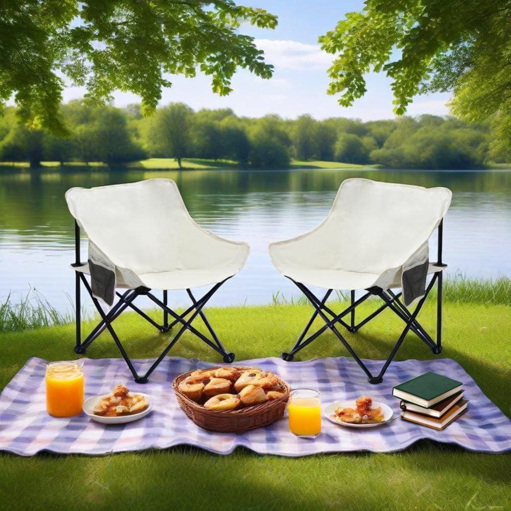 2-Pack Portable Folding Outdoor Camping Chairs with Carry Bag price history on PriceWatchPro