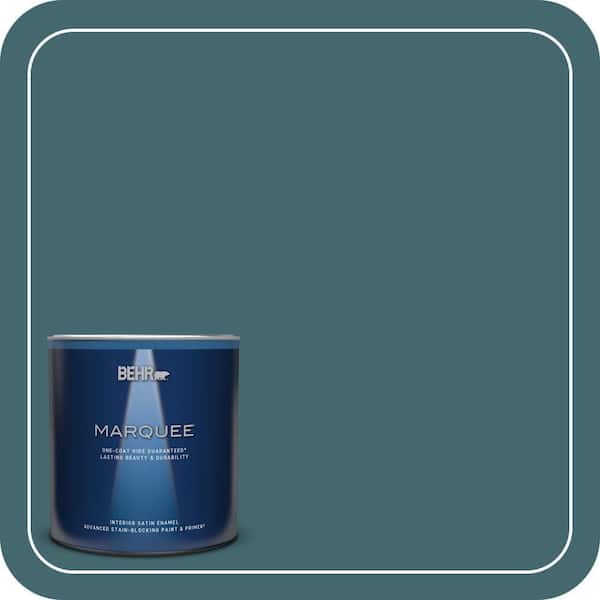 BEHR MARQUEE 1 qt. Home Decorators Collection #HDC-AC-05L Jade Satin Enamel Interior Paint & Primer