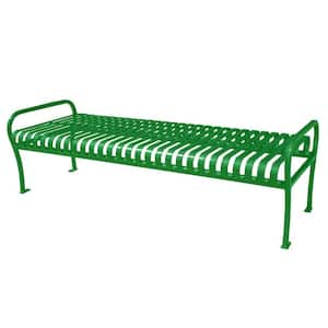 6 ft. Light Green Premier Backless Bench