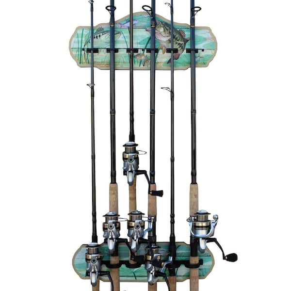 GUY HARVEY Bass 6 Rod Wall Rack