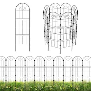 47.2 in. Rustproof Metal Garden Fence (8-Packs)