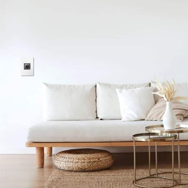 adorne Wave 15 Amp Single-Pole/3-Way Touchless Switch with Microban, Magnesium