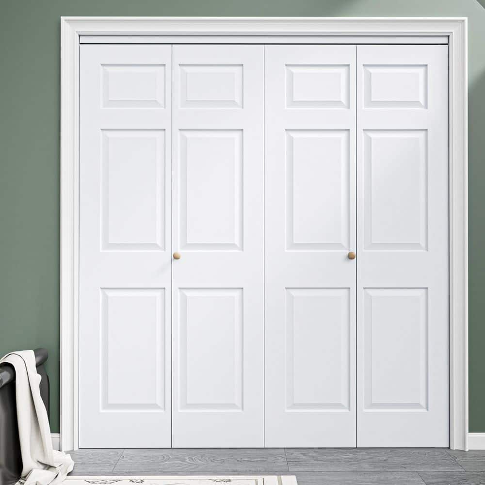 EH PUERTA 72 in. x 80 in. 6 Panel Hollow Core MDF White Primed