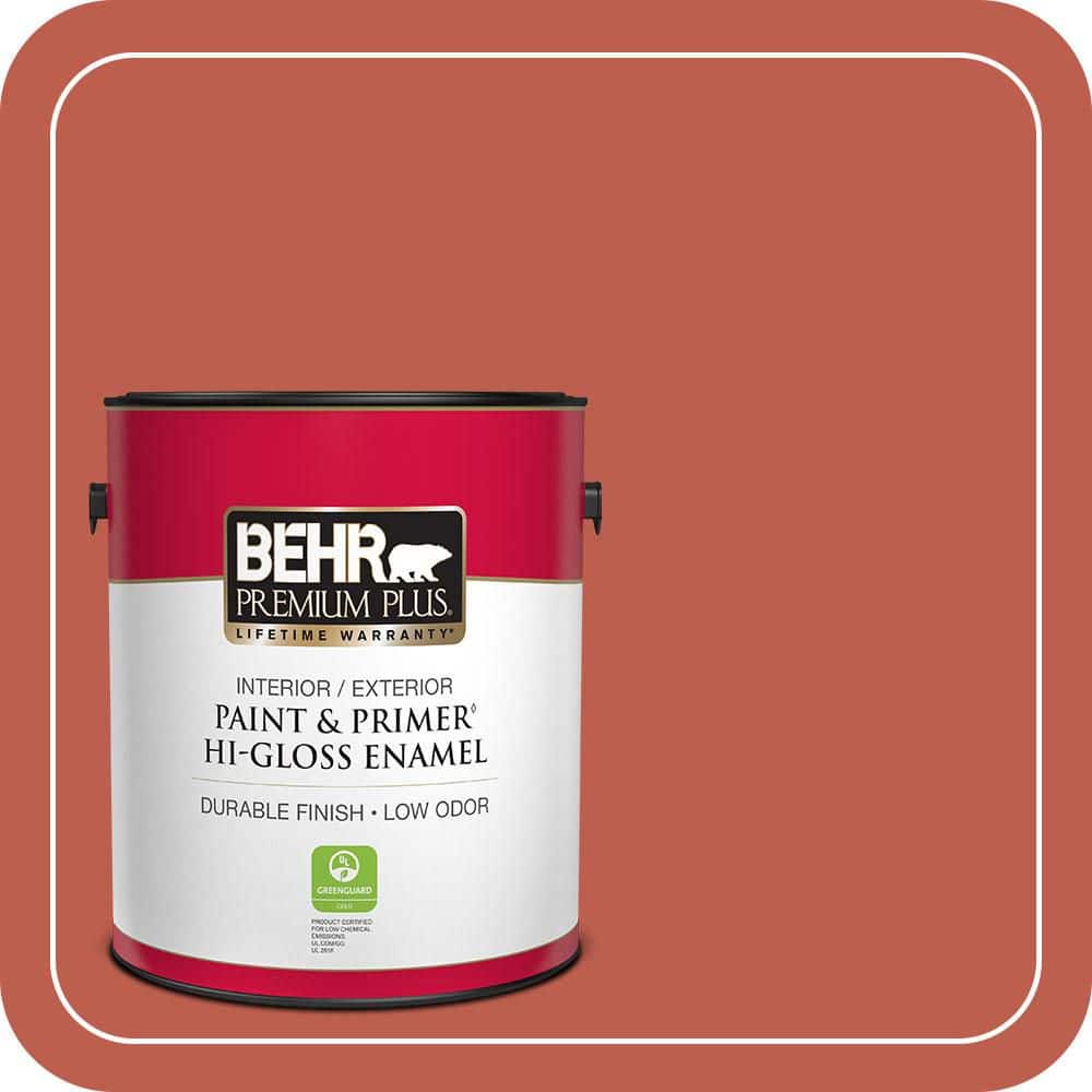 1 gal. #200D-6 Mexican Chile Hi-Gloss Enamel Interior/Exterior Paint & Primer price history on PriceWatchPro