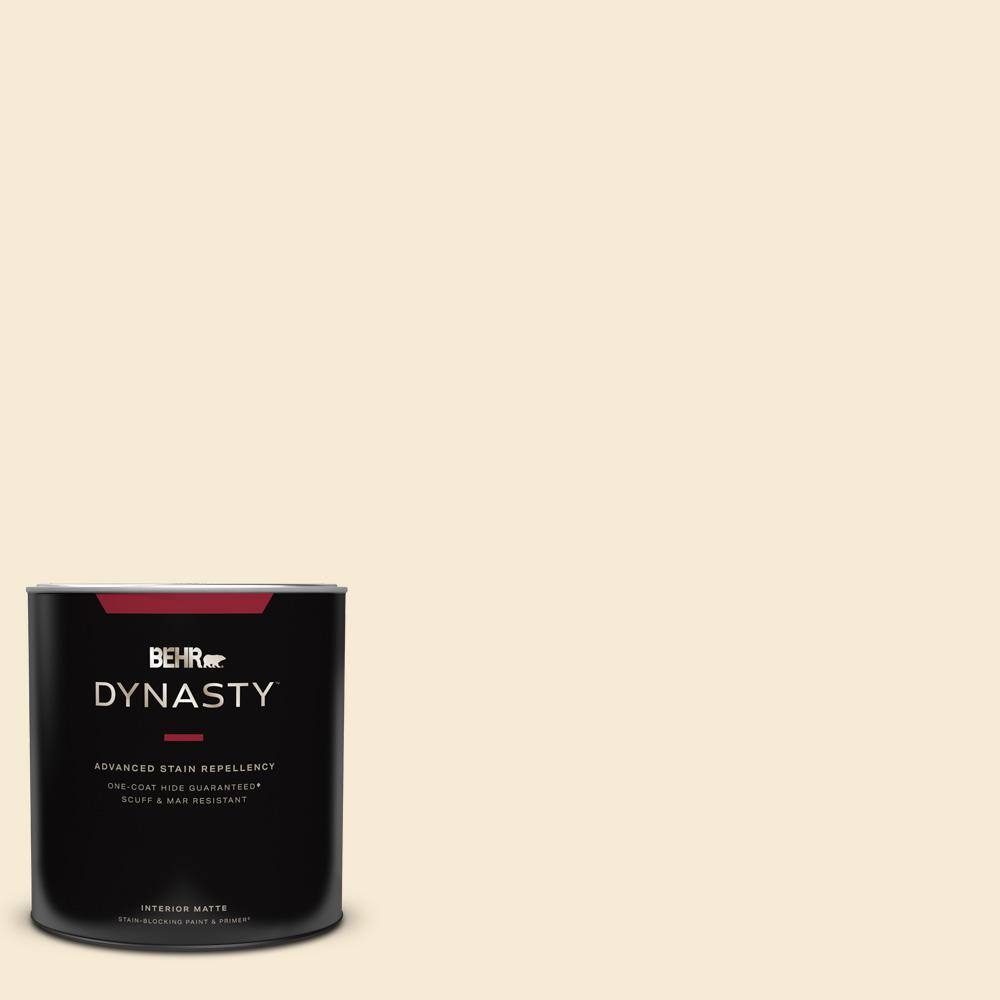 BEHR DYNASTY 1 qt. ICC10 Vanilla Cream Matte StainBlocking Interior