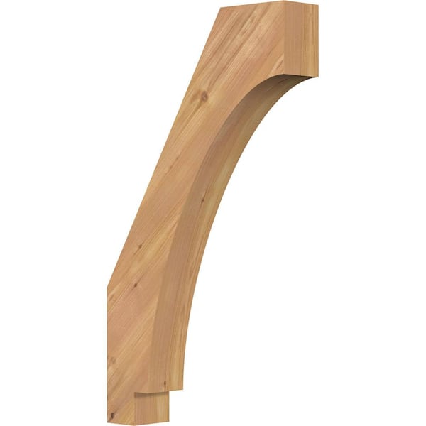 Ekena Millwork 3 1/2"W x 16"D x 28"H Imperial Smooth Knee Brace, Western Red Cedar