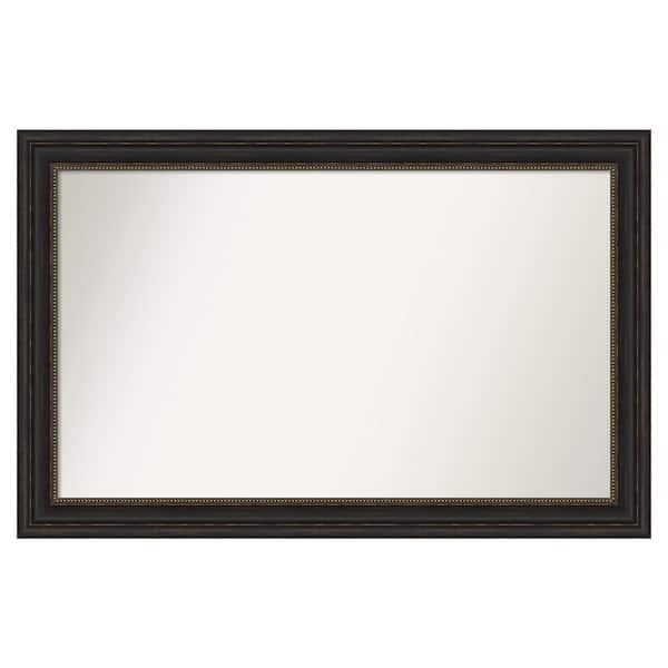 Amanti Art Accent Bronze 45 in. x 29 in. Custom Non-Beveled Polystyrene Antique Framed Bathroom Vanity Wall Mirror
