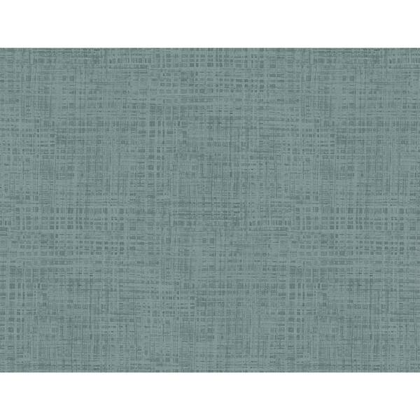 Seabrook Designs Steel Blue Ami Faux Paper Unpasted Wallpaper Roll