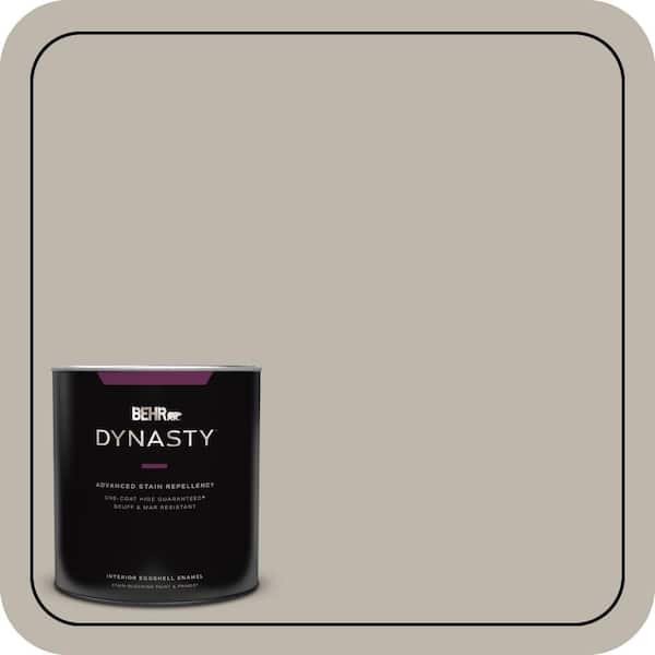 BEHR DYNASTY 1 qt. #HDC-CT-21 Grey Mist One-Coat Hide Eggshell Enamel Interior Stain-Blocking Paint and Primer