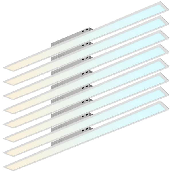6x6 ft. Integrated LED Recessed Backlit Panel 40W/50W/60W, 4CCT, Up to 6600 Lumens, 0-10V Dimmable UL Listed 8 Pack