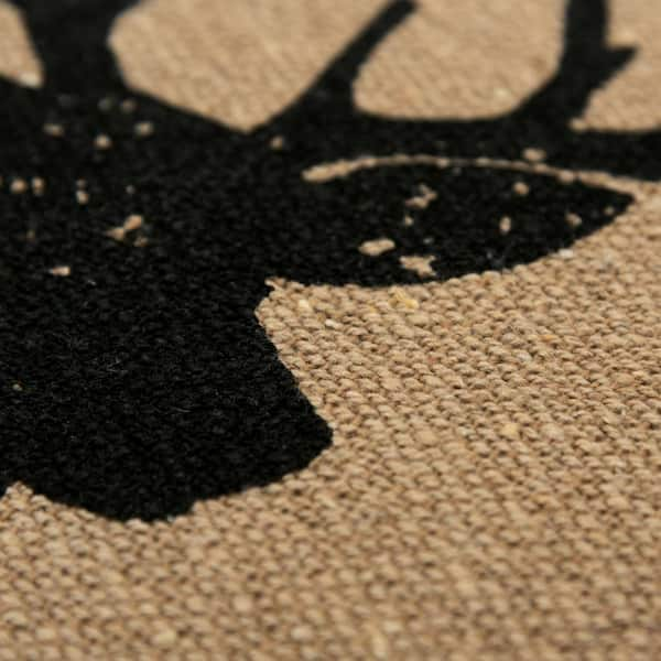 Deer Head Silhouette with Antlers - Comes in Fill Stitch and Applique