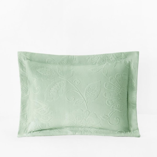 The Company Store Putnam Matelasse Palm Cotton Decorative Boudoir Sham